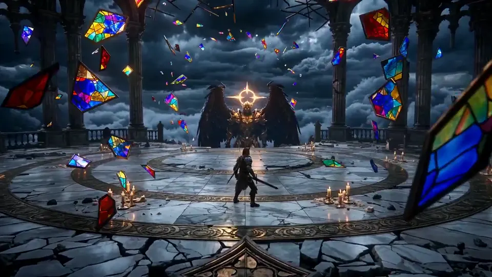 Detailed fantasy battle scene illustrating a Wan 3.0 Pro video concept